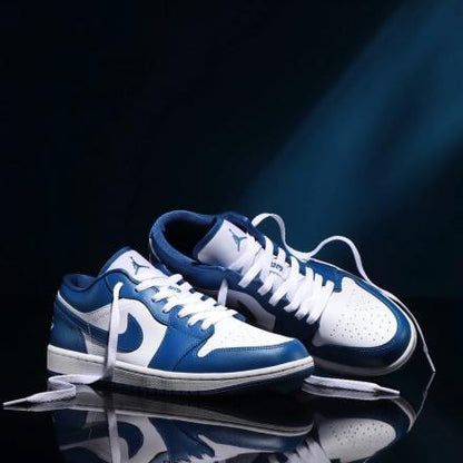ウィメンズ エアジョーダン1 ロー マリーナブルー Nike WMNS Air Jordan 1 Low Marina Blue - VICTORIA SNKRS