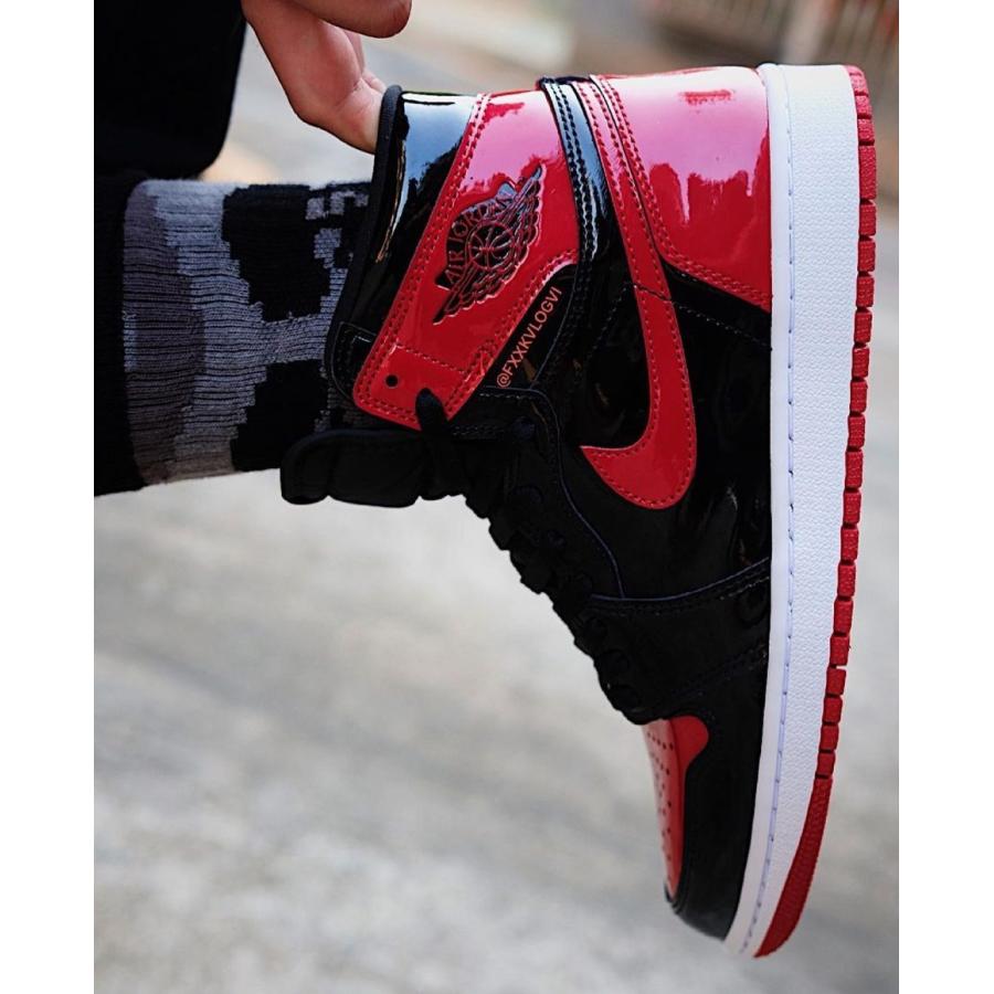 エアジョーダン1 ハイ OG パテント ブレッド Nike Air Jordan 1 High OG Patent Bred - VICTORIA SNKRS