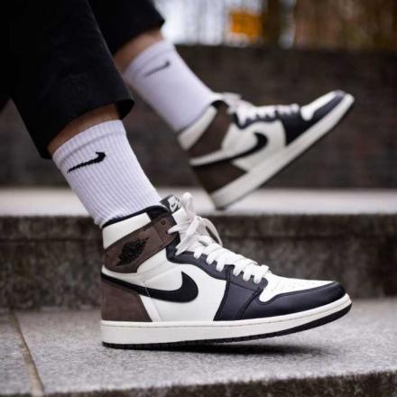 エアジョーダン1 ハイOG セイル ダークモカブラック NIKE AIR JORDAN 1 HIGH OG SAIL DARK MOCHABLACK