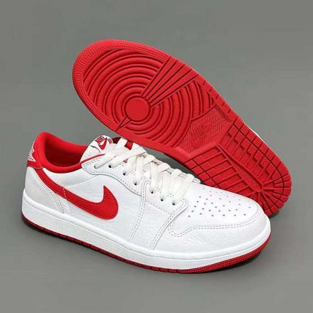 ナイキ エアジョーダン1 レトロ ロー OG ホワイト アンド ユニバーシティレッド Nike Air Jordan 1 Retro Low OG  White and University Red