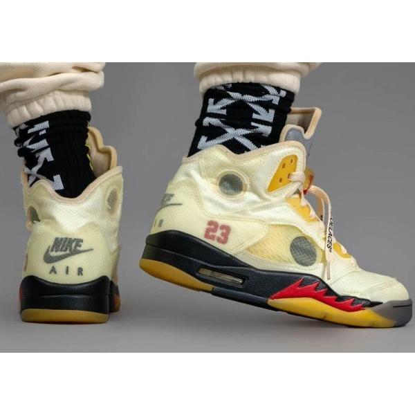 オフホワイト×ナイキ エアジョーダン5 セイル OFF-WHITE×NIKE AIR JORDAN 5 SAIL