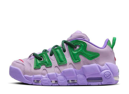 アンブッシュ × ナイキ エアモアアップテンポ ロー イラック アンド アップルグリーン AMBUSH × Nike Air More Uptempo Low Lilac and Apple Green - VICTORIA SNKRS