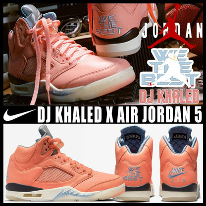 DJ キャレド×ナイキ エアジョーダン5 レトロ クリムゾン ブリス DJ Khaled×Nike Air Jordan 5 Retro Crimson Bliss - VICTORIA SNKRS