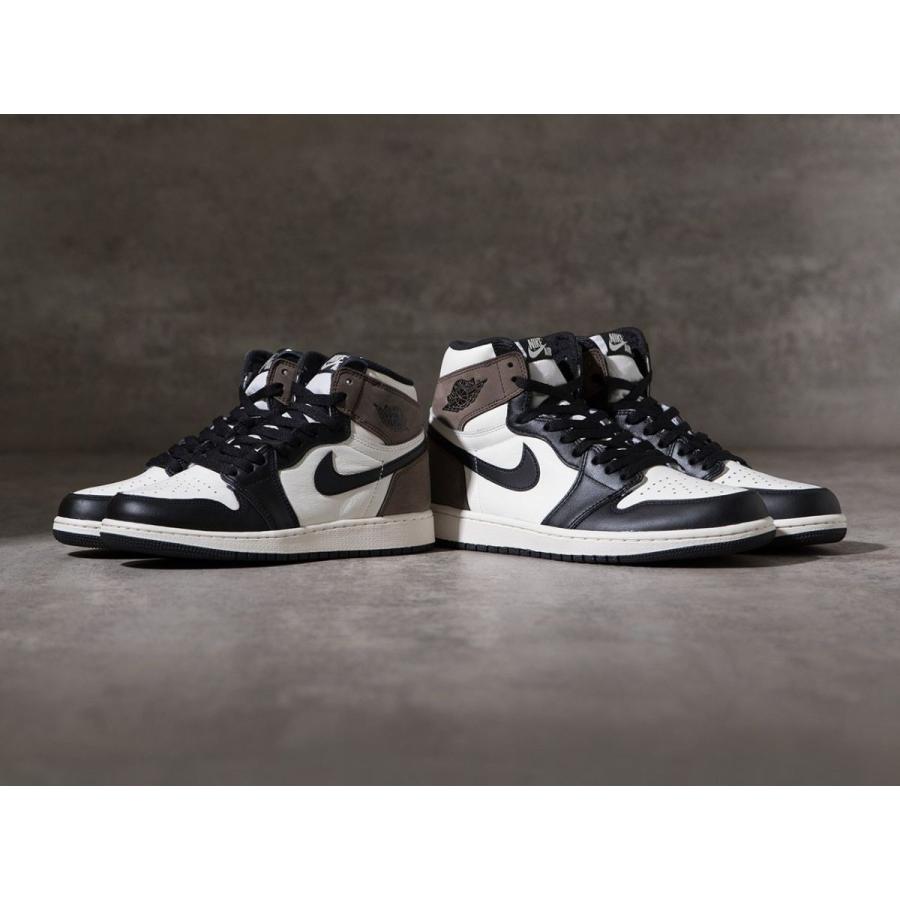 GS エアジョーダン1 ハイOG セイル ダークモカブラック NIKE AIR JORDAN 1 HIGH OG GS SAIL DARK MOCHABLACK - VICTORIA SNKRS