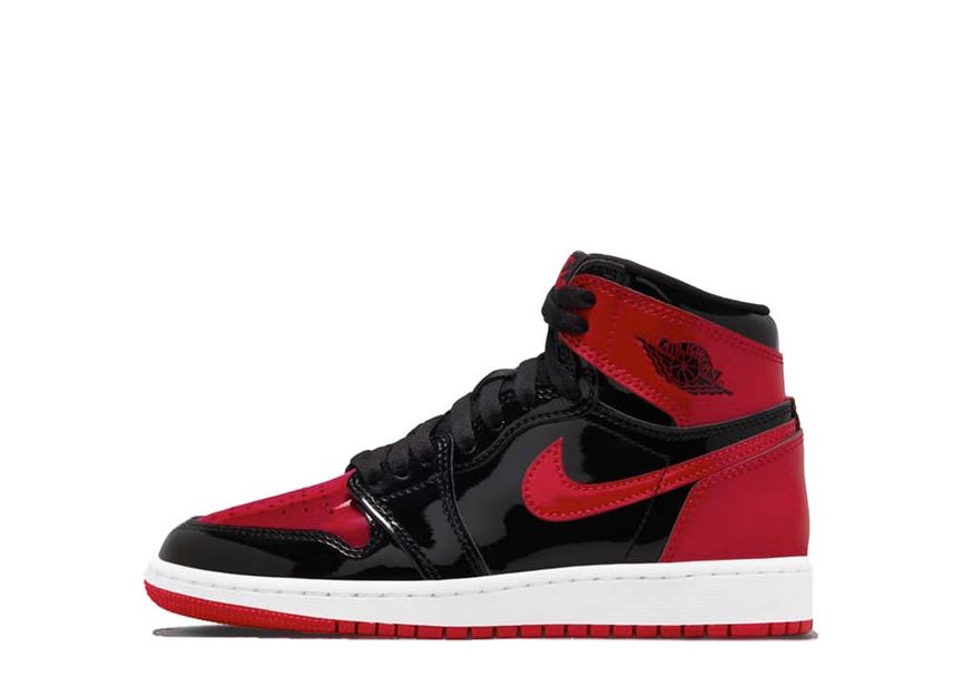 GS エアジョーダン1 ハイ OG パテント ブレッド Nike GS Air Jordan 1 High OG Patent Bred - VICTORIA SNKRS