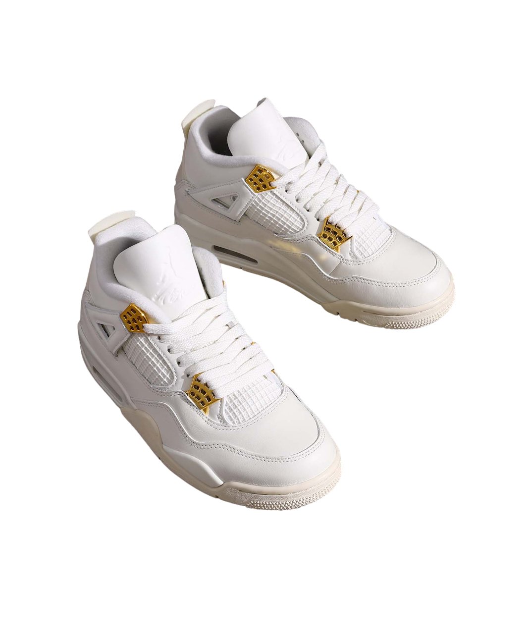 Nike WMNS Air Jordan 4 Retro White & Gold ナイキ ウィメンズ エアジョーダン4 レトロ ホワイト アンド ゴールド - VICTORIA SNKRS