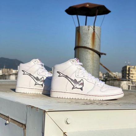 オスキ×ナイキ SB ダンク ハイ グレート ホワイト シャーク Oski x Nike SB Dunk High Great White Sharky