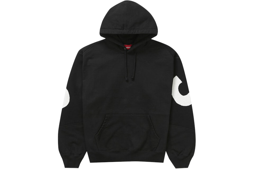 Supreme Big Logo Jacquard Hooded Sweatshirt Black シュプリーム ビッグ ロゴ ジャガード フーディー  スウェットシャツ ブラック