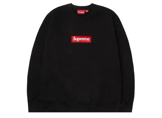 Supreme Box Logo Crewneck Black シュプリーム ボックス ロゴ クルーネック ブラック - VICTORIA SNKRS