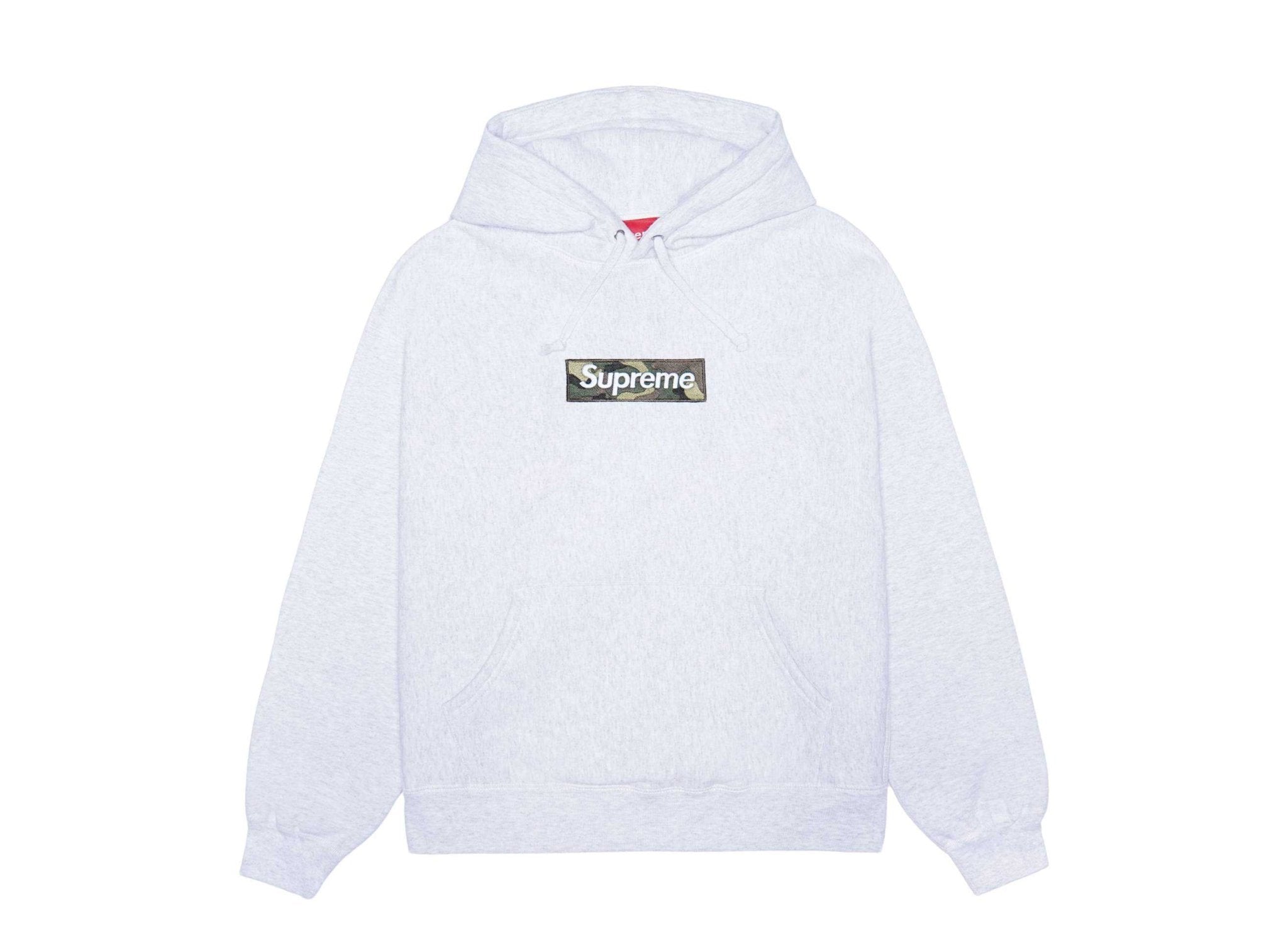 Supreme Box Logo Hooded Sweatshirt グレー Ｓカモフラ