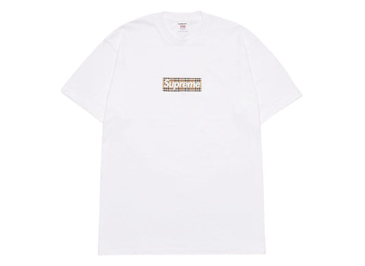 Supreme Burberry Box Logo Tee White シュプリーム バーバリー ボックス ロゴ Tシャツ ホワイト - VICTORIA SNKRS