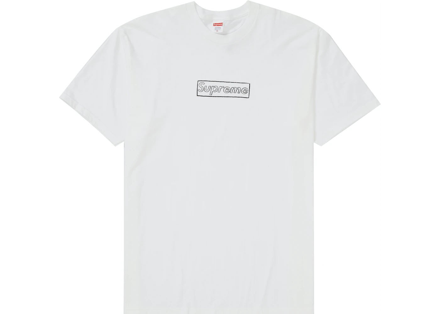 Supreme KAWS Chalk Logo Tee White シュプリーム カウズ チョーク ロゴ Tシャツ ホワイト - VICTORIA SNKRS