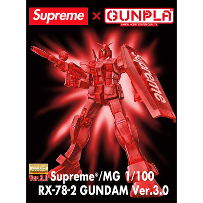 Supreme MG 1 100 RX-78-2 GUNDAM Ver.3.0 Red シュプリーム MG 1 100 RX-78-2 ガンダム Ver.3.0 レッド - VICTORIA SNKRS