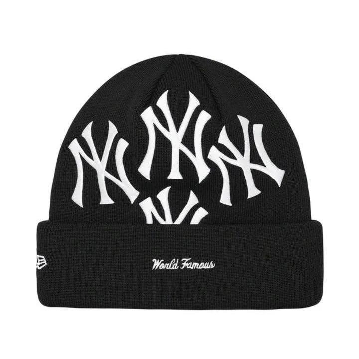 Supreme New York Yankees New Era Box Logo Beanie Black シュプリーム ニューヨーク ヤンキース  ニューエラ ボックス ロゴ ビニー ブラック