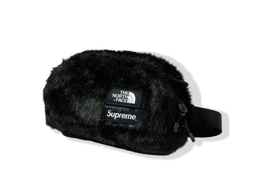 シュプリーム×ザ ノース フェイス Supreme × The North Face Faux Fur Waist Bag Black - VICTORIA SNKRS