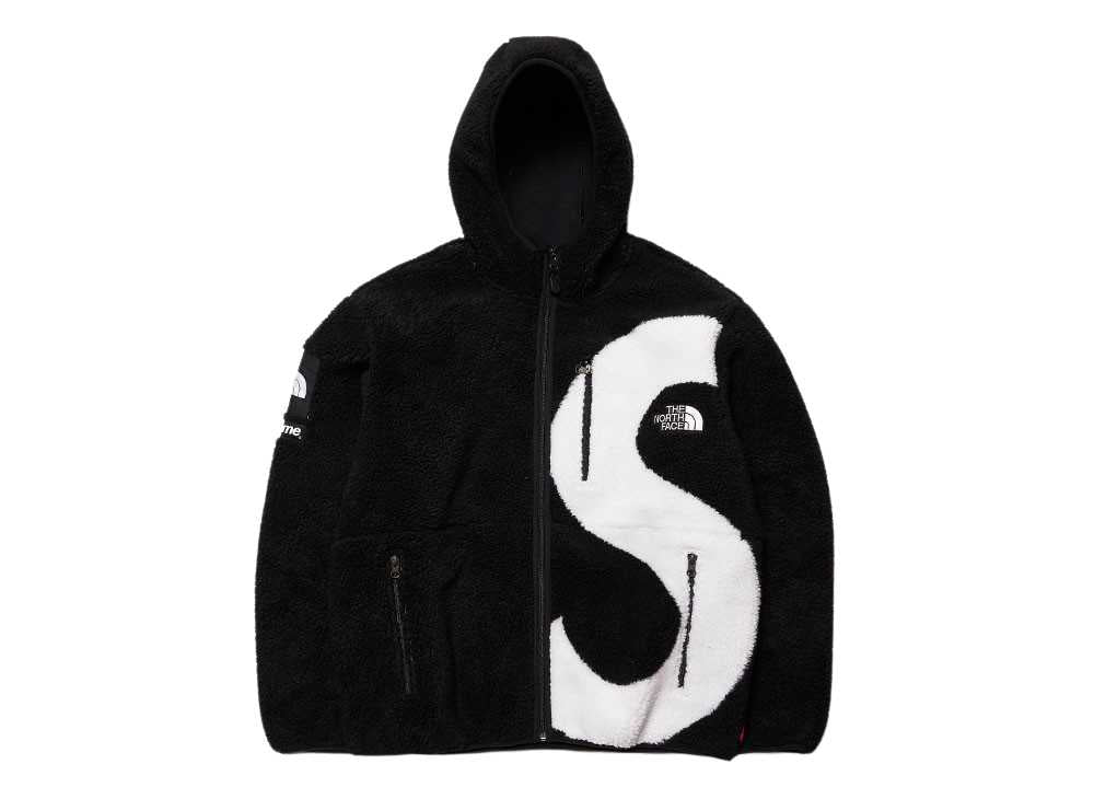 シュプリーム×ザ ノース フェイス Supreme × The North Face S Logo Hooded Fleece Jacket Black - VICTORIA SNKRS