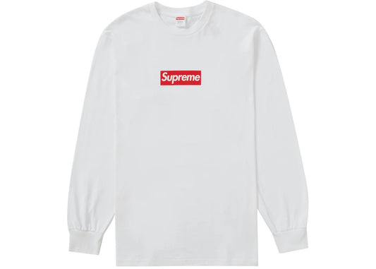 シュプリーム ボックス ロゴ ロンT Supreme Box Logo L S Tee White - VICTORIA SNKRS