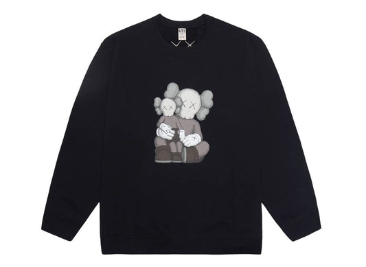 Uniqlo x KAWS Sweatshirt Black ユニクロ x カウズ スウェットシャツ ブラック - VICTORIA SNKRS